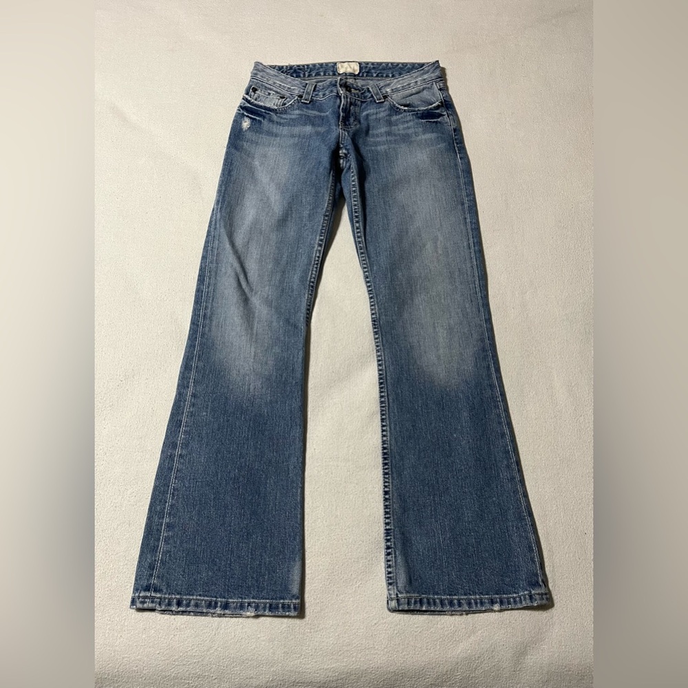 BKE Denim Jeans Women's 27x28 Star‎ 18 Boot Cut Distressed